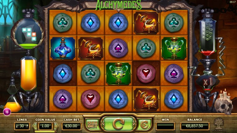 Alchymedes slot machine